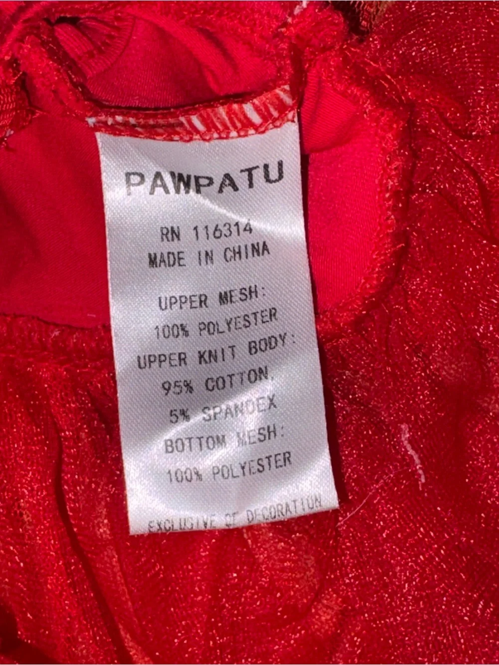 PAWPATU Red Chiffon Sparkle Sequin Tutu Dress!